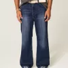 Jeans larghi bootcut lavaggio scuro