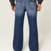 Jeans larghi bootcut lavaggio scuro