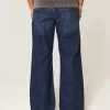 Jeans larghi bootcut lavaggio scuro