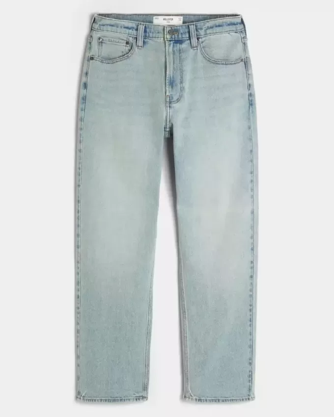 Jeans larghi con grafica Downforce Racing Light Wash