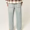 Jeans larghi con grafica lavaggio chiaro