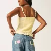 Jeans larghi con grafica Los Angeles a lavaggio medio e vita bassa
