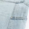 Jeans larghi da carpentiere con lavaggio chiaro