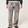 Jeans larghi da carpentiere mimetici