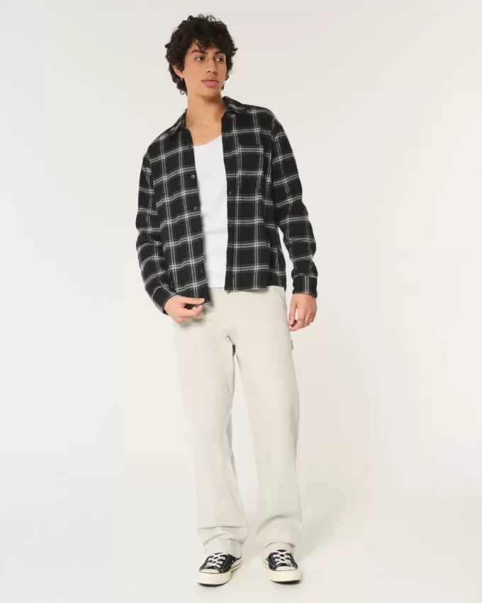 Jeans larghi da pittore