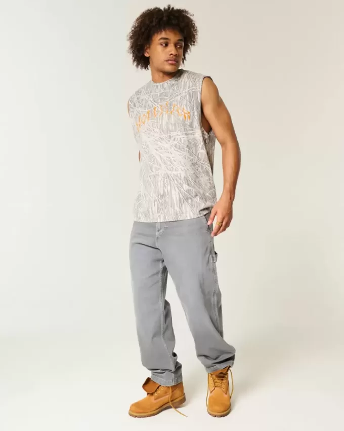Jeans larghi da pittore