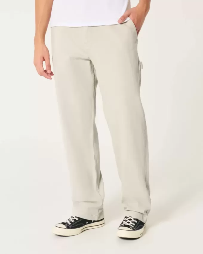 Jeans larghi da pittore