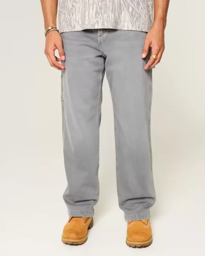 Jeans larghi da pittore