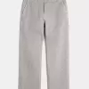 Jeans larghi da pittore a righe ferroviarie