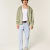 Jeans larghi da pittore con lavaggio chiaro
