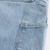 Jeans larghi da pittore con lavaggio chiaro