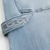 Jeans larghi da pittore con lavaggio chiaro