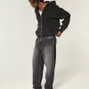 Jeans larghi da skater con logo grafico nero lavato