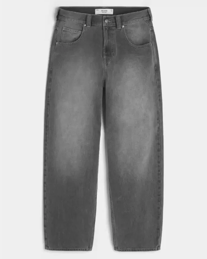 Jeans larghi da skater grafico