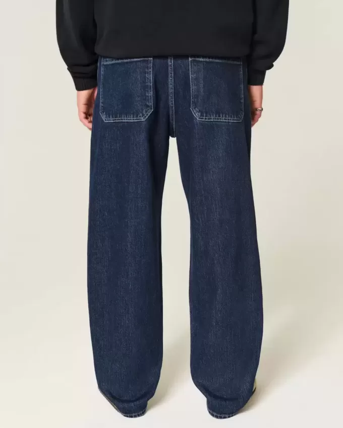 Jeans larghi da skater lavaggio scuro