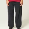 Jeans larghi da skater neri lavati