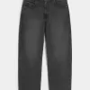Jeans larghi da skater neri lavati