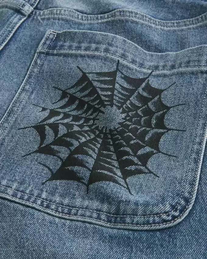Jeans larghi Doodle lavaggio medio