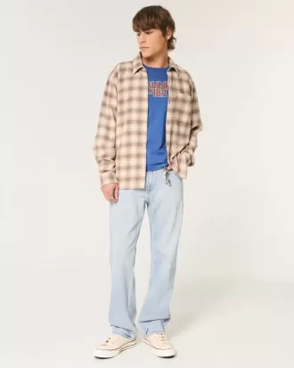 Jeans larghi lavaggio chiaro