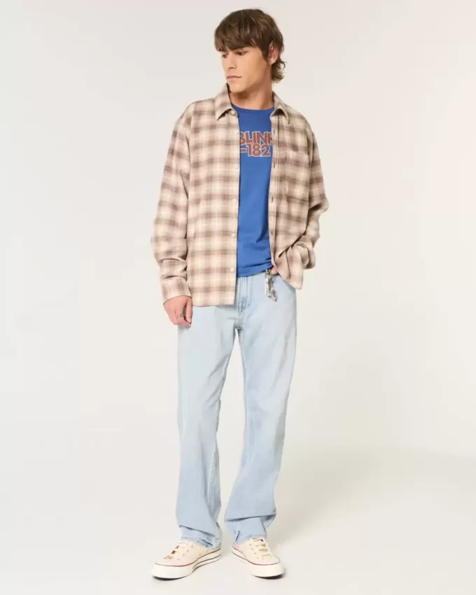 Jeans larghi lavaggio chiaro