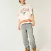 Jeans larghi lavaggio chiaro