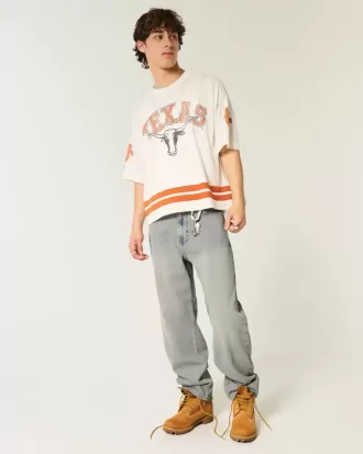 Jeans larghi lavaggio chiaro