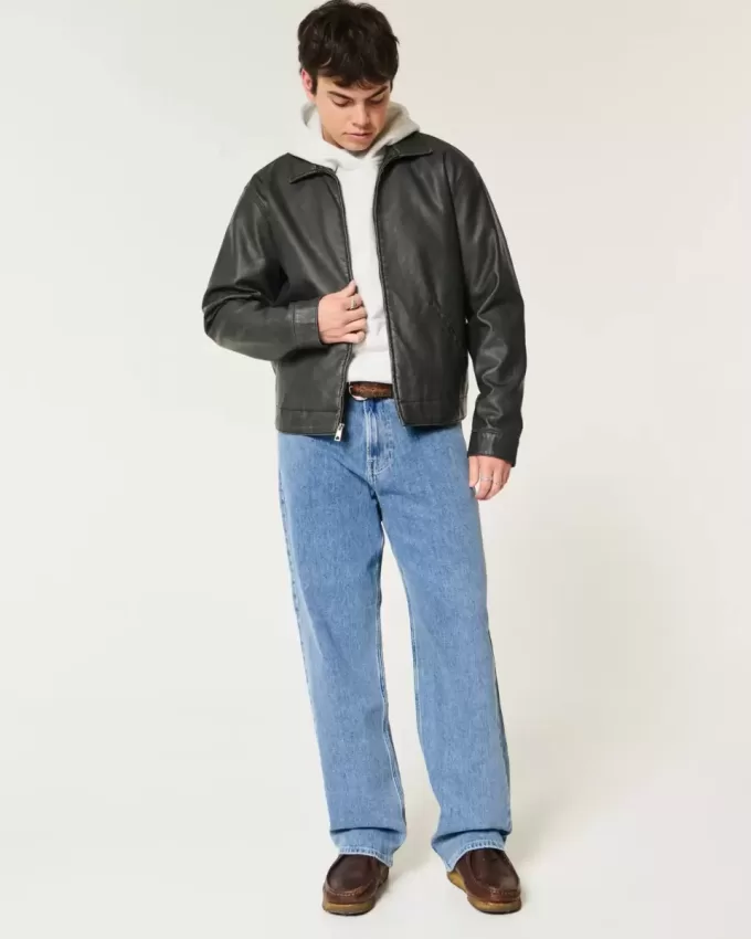 Jeans larghi lavaggio chiaro