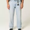 Jeans larghi lavaggio chiaro