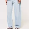 Jeans larghi lavaggio chiaro