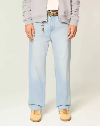 Jeans larghi lavaggio chiaro