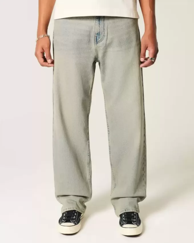 Jeans larghi lavaggio chiaro
