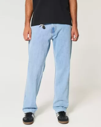 Jeans larghi lavaggio chiaro