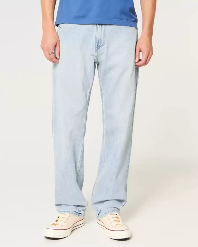 Jeans larghi lavaggio chiaro