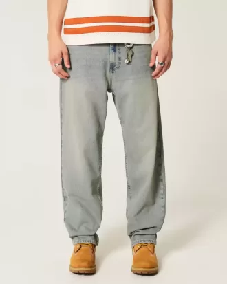 Jeans larghi lavaggio chiaro