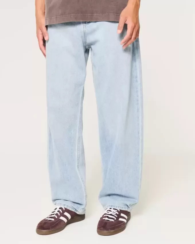Jeans larghi lavaggio chiaro