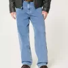 Jeans larghi lavaggio chiaro