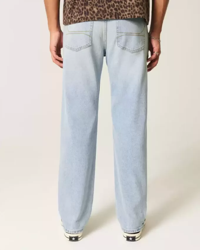 Jeans larghi lavaggio chiaro