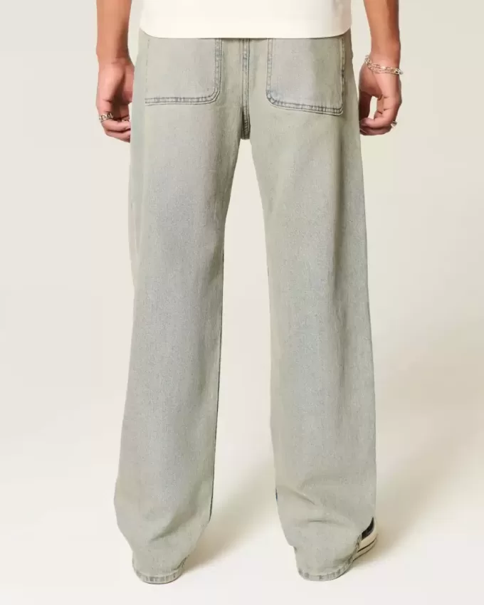 Jeans larghi lavaggio chiaro