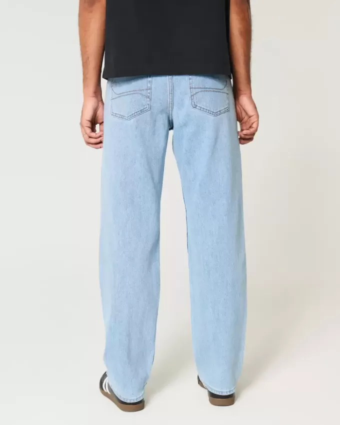 Jeans larghi lavaggio chiaro