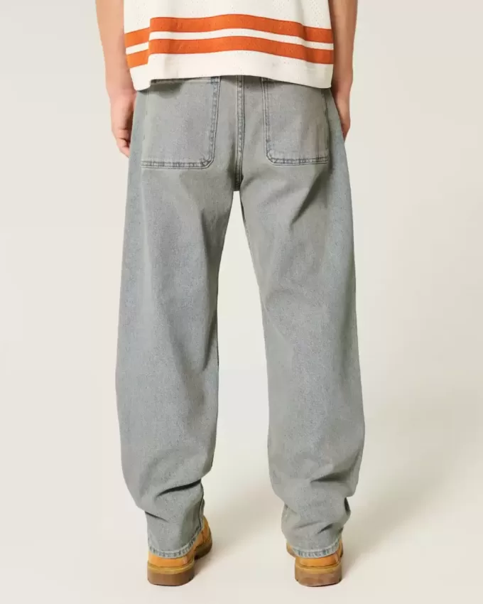 Jeans larghi lavaggio chiaro