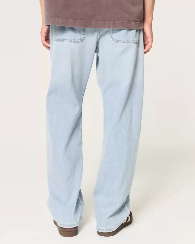 Jeans larghi lavaggio chiaro