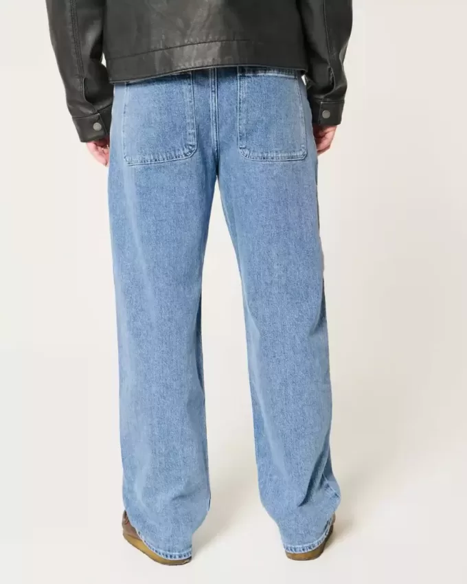 Jeans larghi lavaggio chiaro