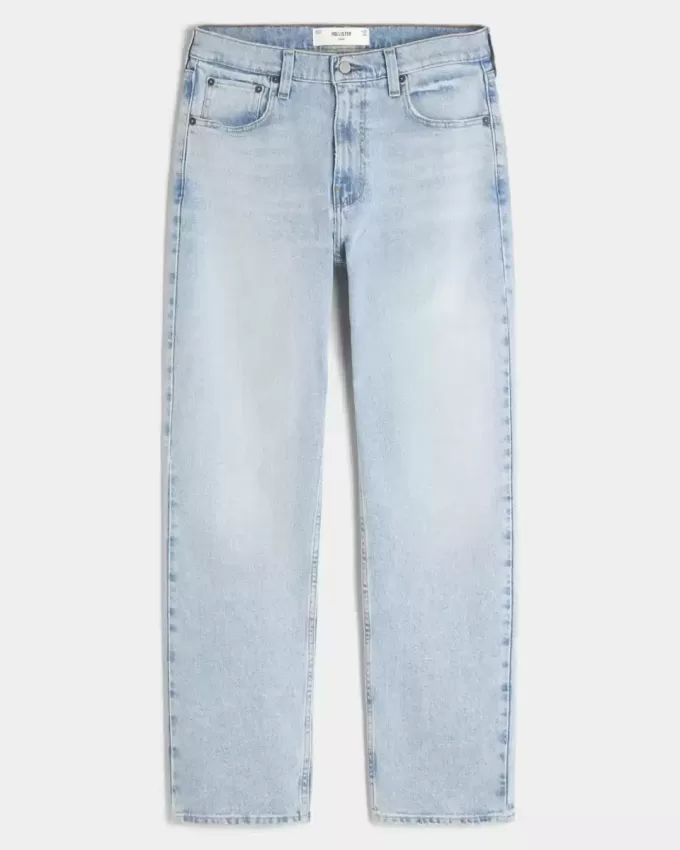 Jeans larghi lavaggio chiaro