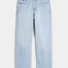 Jeans larghi lavaggio chiaro