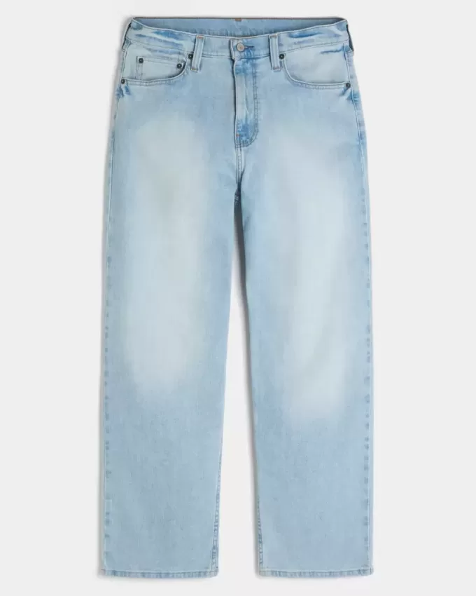 Jeans larghi lavaggio chiaro