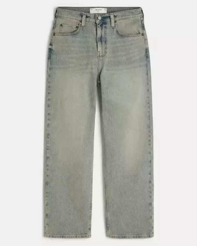 Jeans larghi lavaggio chiaro