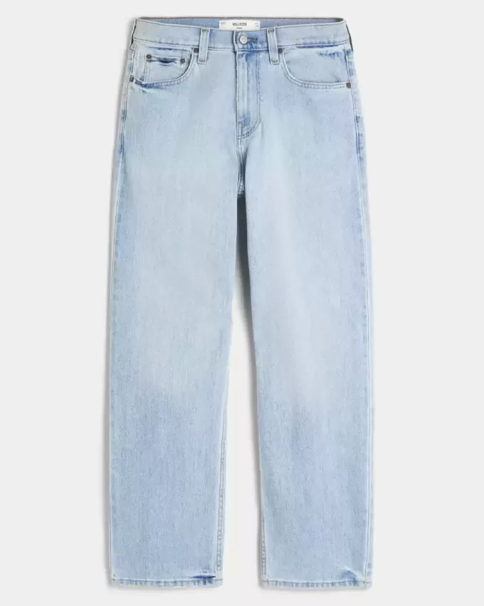 Jeans larghi lavaggio chiaro