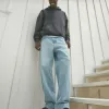 Jeans larghi lavaggio chiaro