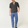 Jeans larghi lavaggio medio