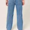 Jeans larghi lavaggio medio